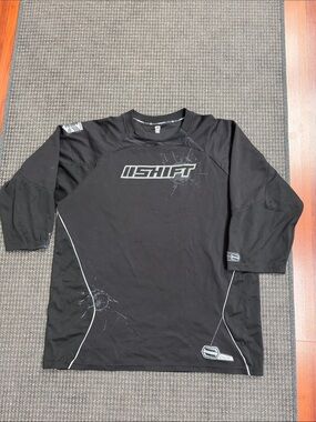 SHIFT Men’s Black Motocross Jersey with Gray Logo
